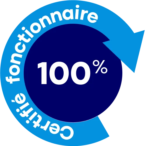 Logo 100 % certifié fonctionnaire
