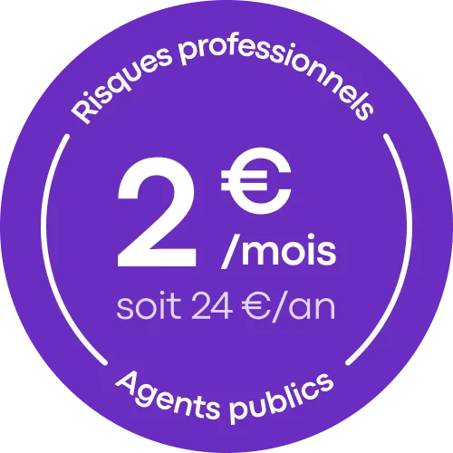 Risques professionnels agents publics à 2 € par mois soit 24 € par an