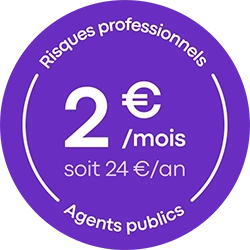 Risques professionnels agents publics 2 € par mois soit 24 € par an